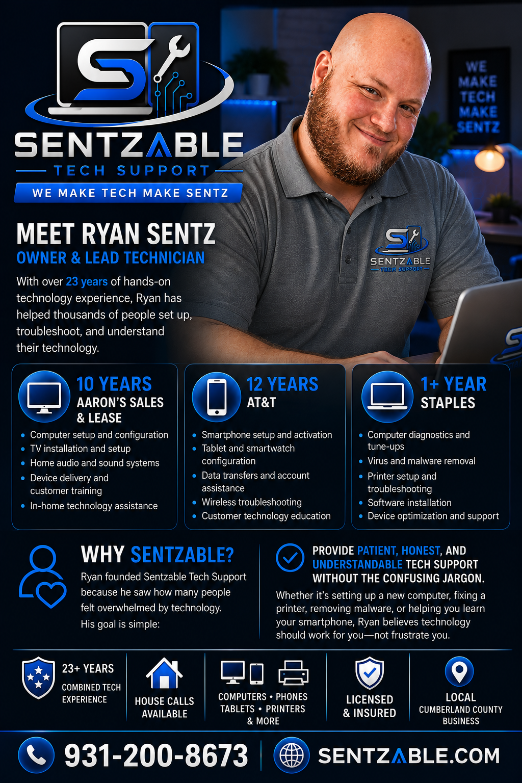 Ryan Sentz — tech experience